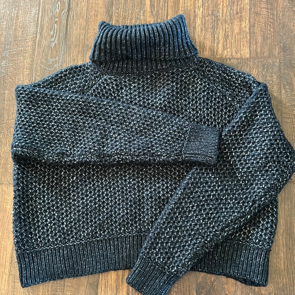 Navy Turtleneck Sweater